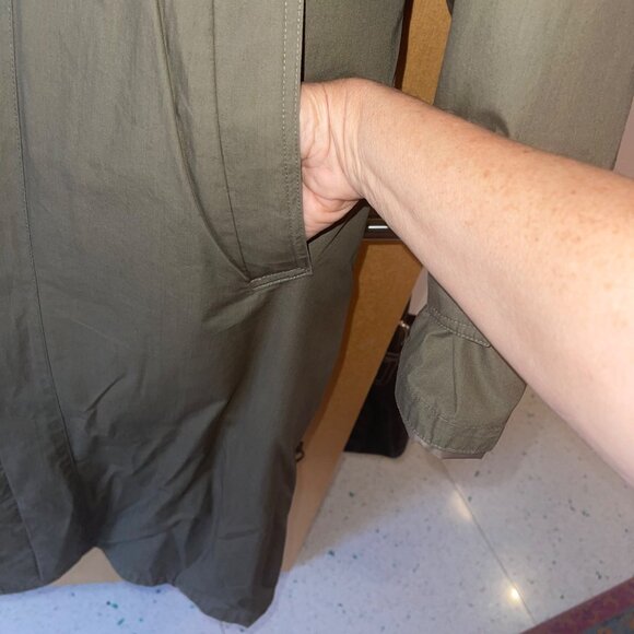 Dash Vintage Mens Coat Size Large Green Puffer Removable Liner Pockets - Picture 13 of 13